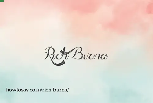 Rich Burna