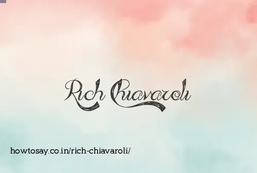 Rich Chiavaroli