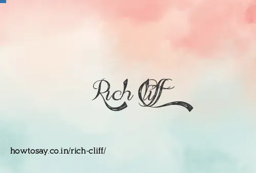 Rich Cliff