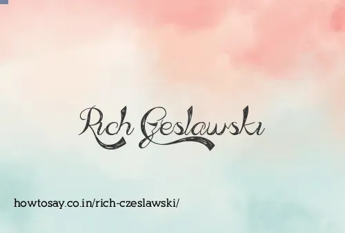 Rich Czeslawski