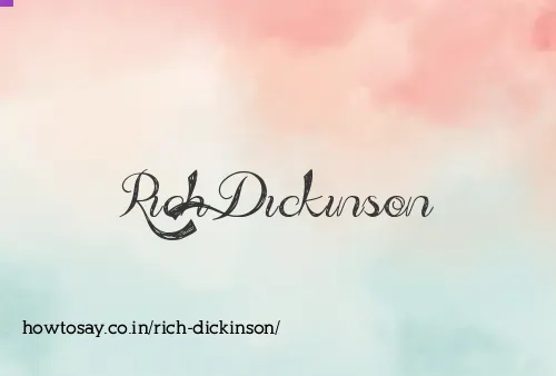 Rich Dickinson