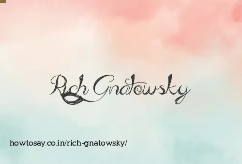 Rich Gnatowsky