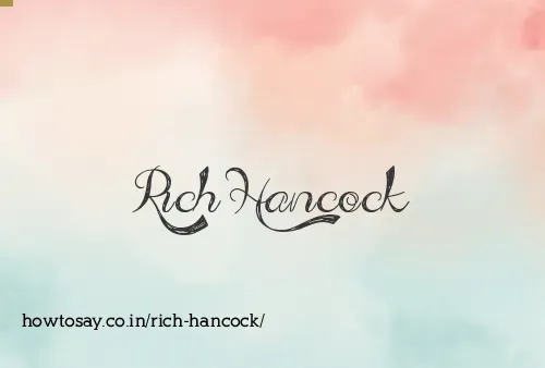 Rich Hancock