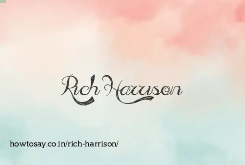 Rich Harrison