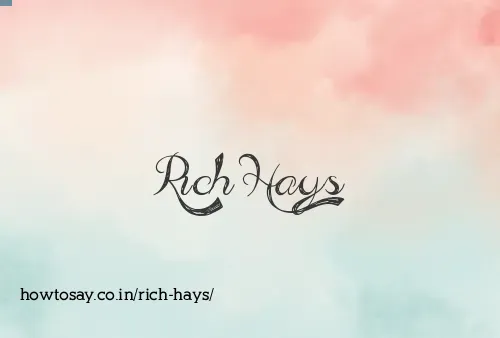 Rich Hays