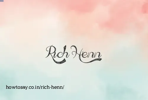 Rich Henn