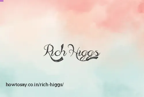 Rich Higgs