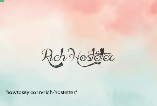 Rich Hostetter