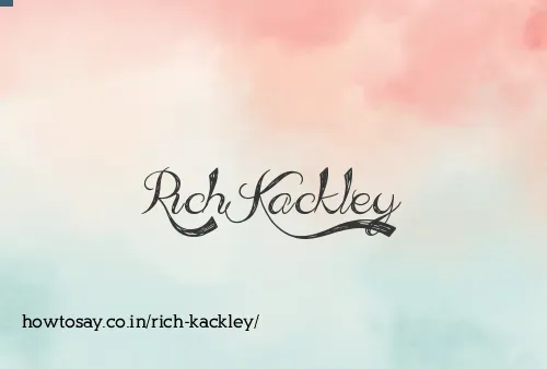 Rich Kackley