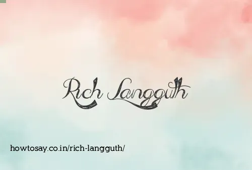 Rich Langguth