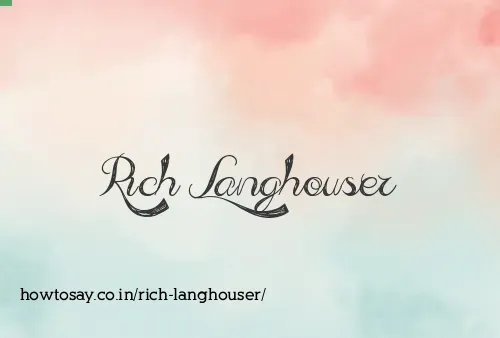 Rich Langhouser