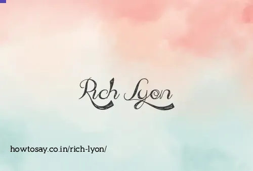 Rich Lyon