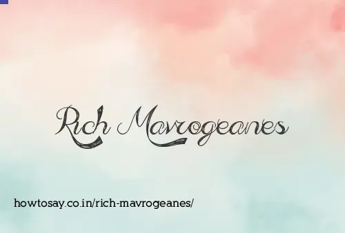 Rich Mavrogeanes