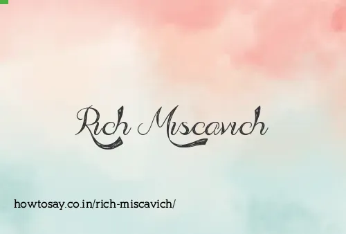 Rich Miscavich