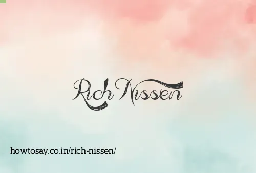Rich Nissen