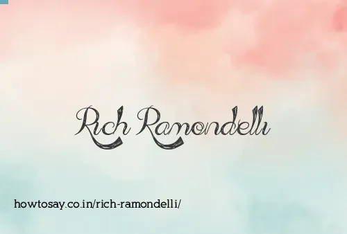 Rich Ramondelli