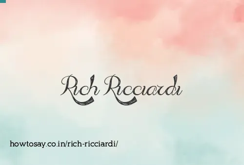 Rich Ricciardi