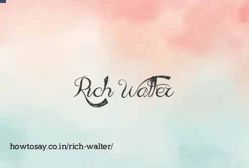 Rich Walter