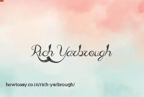 Rich Yarbrough