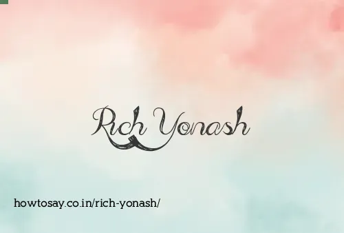 Rich Yonash