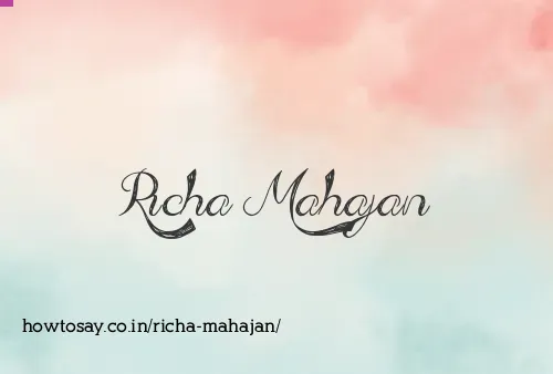 Richa Mahajan