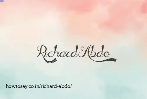 Richard Abdo