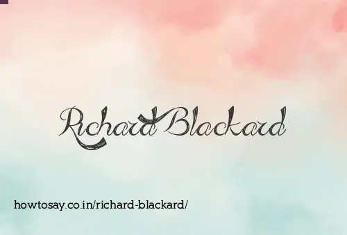 Richard Blackard