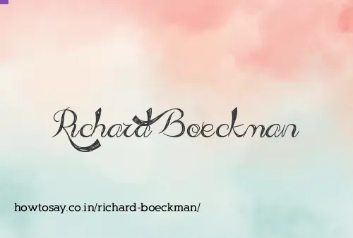 Richard Boeckman