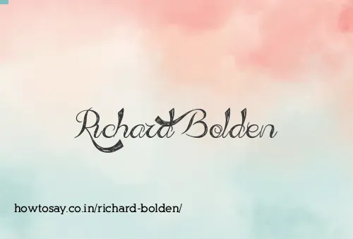 Richard Bolden