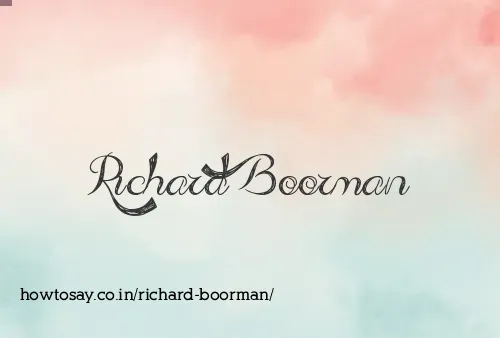 Richard Boorman