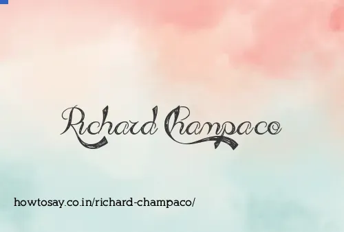 Richard Champaco