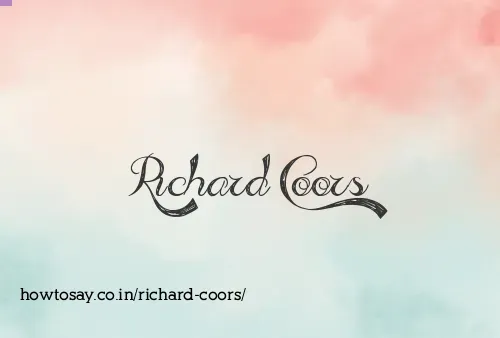 Richard Coors