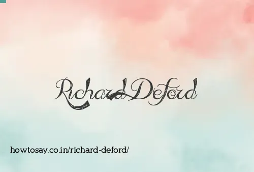 Richard Deford