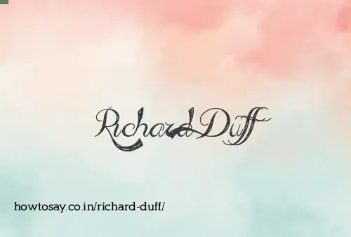 Richard Duff