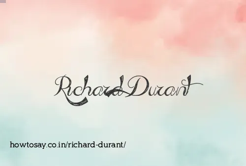 Richard Durant