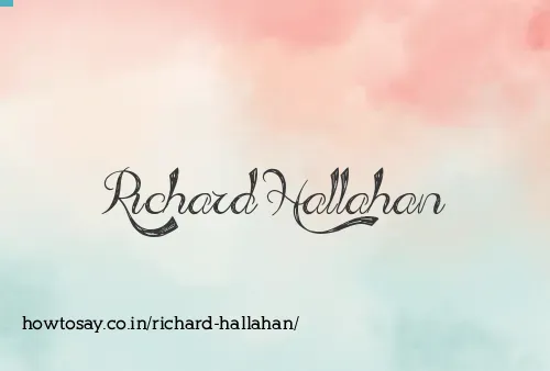 Richard Hallahan