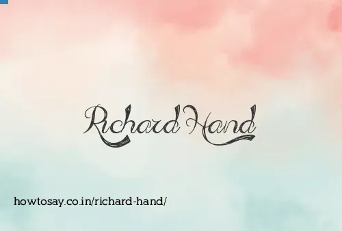 Richard Hand
