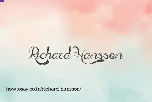 Richard Hansson