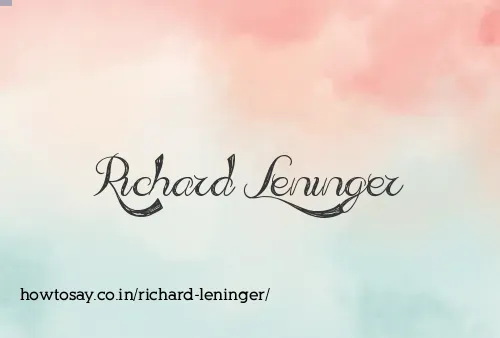 Richard Leninger