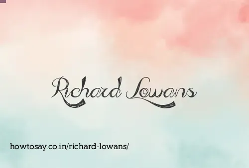 Richard Lowans