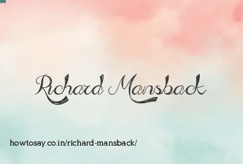 Richard Mansback