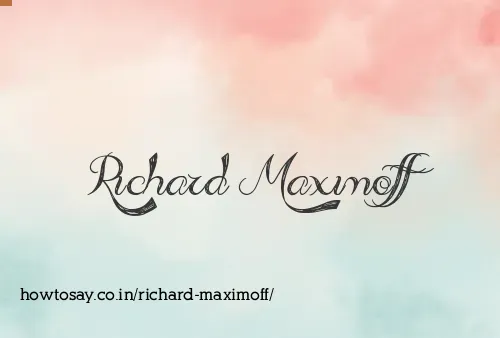Richard Maximoff