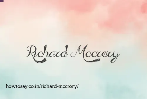 Richard Mccrory