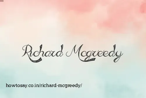 Richard Mcgreedy