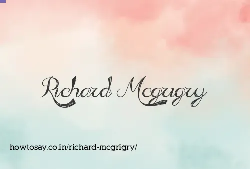 Richard Mcgrigry