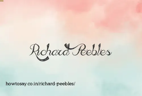 Richard Peebles