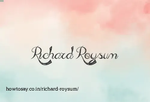 Richard Roysum
