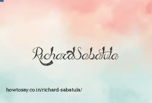 Richard Sabatula