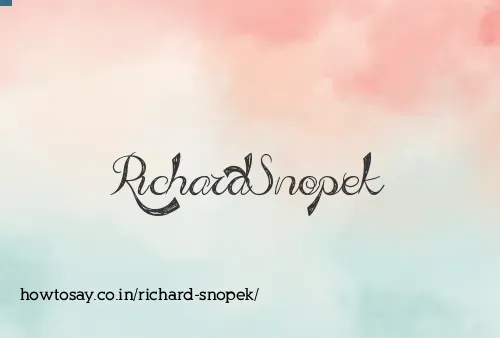 Richard Snopek