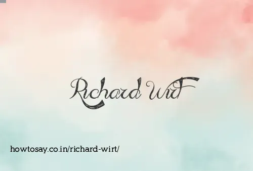 Richard Wirt